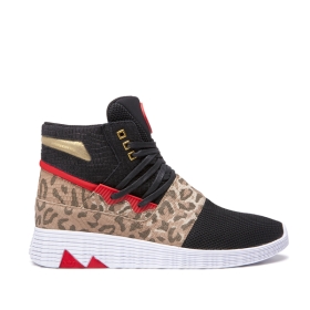 Supra Mens JAGATI High Top Shoes Animal/white | US-25167